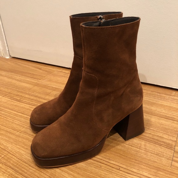 Jonak platform suede boots 37 - Picture 3 of 5